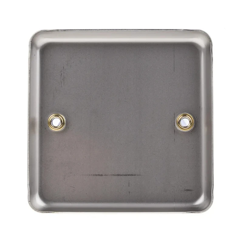 MK Electric White Stainless Steel 1 Gang Blanking Plate K3330BSS