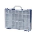 RS PRO Plastic Transit Case with Lockable Lid, Dividers, Blue, Internal 378x108x63 mm 178-3347
