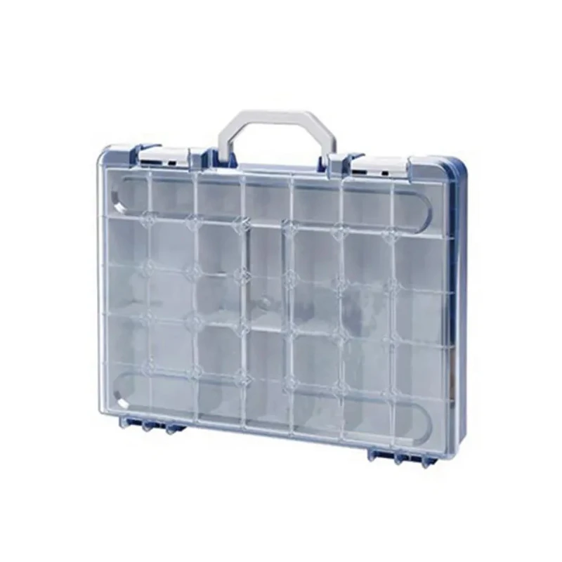 RS PRO Plastic Transit Case with Lockable Lid, Dividers, Blue, Internal 378x108x63 mm 178-3347