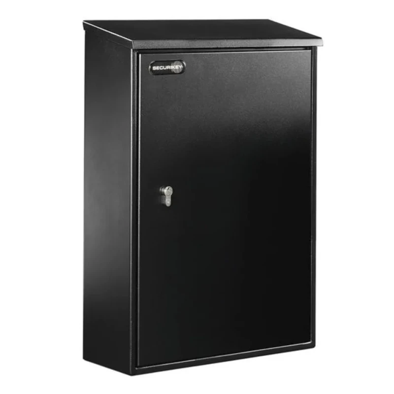 Securikey Galvanised Steel Mailbox 550 mm x 380 mm x 140 mm with Euro Profile Cylinder Security Deadlock BSPBHS550PHZCYL