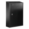 Securikey Galvanised Steel Mailbox 550 mm x 380 mm x 140 mm with Euro Profile Cylinder Security Deadlock BSPBHS550PHZCYL