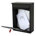 Securikey Black Galvanised Steel Mailbox 365 mm x 250 mm x 110 mm BSPB-FRONT250-RK