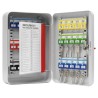 Securikey Steel Wall-Mount Key Cabinet 30 Hook Capacity Grey KC030ZECLIP54