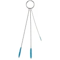 Vikan Blue Bottle Brush, 6 mm Bristle Length, 150 mm Overall Length, Polyethylene Terephthalate Bristle, Polypropylene 53623
