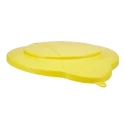 Vikan 12L Plastic Yellow Bucket Lid Hygienic Spill-Resistant with Clip System 56876