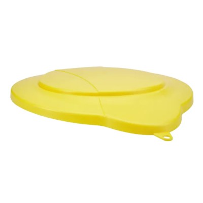 Vikan 12L Plastic Yellow Bucket Lid Hygienic Spill-Resistant with Clip System 56876