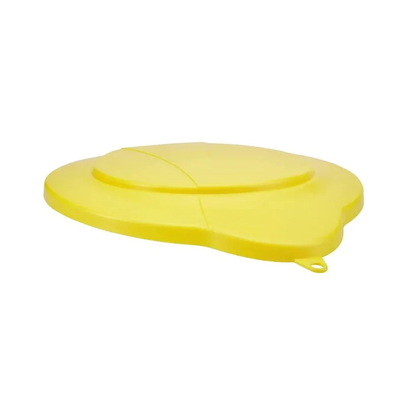 Vikan 12L Plastic Yellow Bucket Lid Hygienic Spill-Resistant with Clip System 56876