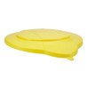 Vikan 12L Plastic Yellow Bucket Lid Hygienic Spill-Resistant with Clip System 56876