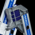 TUBESCA Aluminium 3-Section Aluminium Ladder Closed Height 3.49m Extended Height 6.01m Load Capacity 150kg Model 02443609
