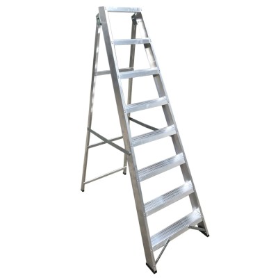 RS PRO Aluminium 8 steps Step Ladder 1.7 m Open Length 6 kg Weight 187-4992