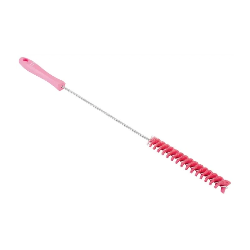 Vikan Pink Bottle Brush, 9 mm Bristle Length, 500 mm Overall Length, 20 mm Brush Diameter, Polypropylene Handle 53761