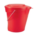 Vikan 12L Plastic Red Bucket Lid 56874 for Hygiene Bucket, Plastic Material, Clip System 56874