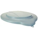 Vikan 12L Plastic Grey Bucket Lid 568788, Clip-secured Hygiene Bucket Cover, REACH & FDA Compliant