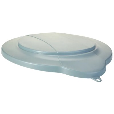 Vikan 12L Plastic Grey Bucket Lid 568788, Clip-secured Hygiene Bucket Cover, REACH & FDA Compliant