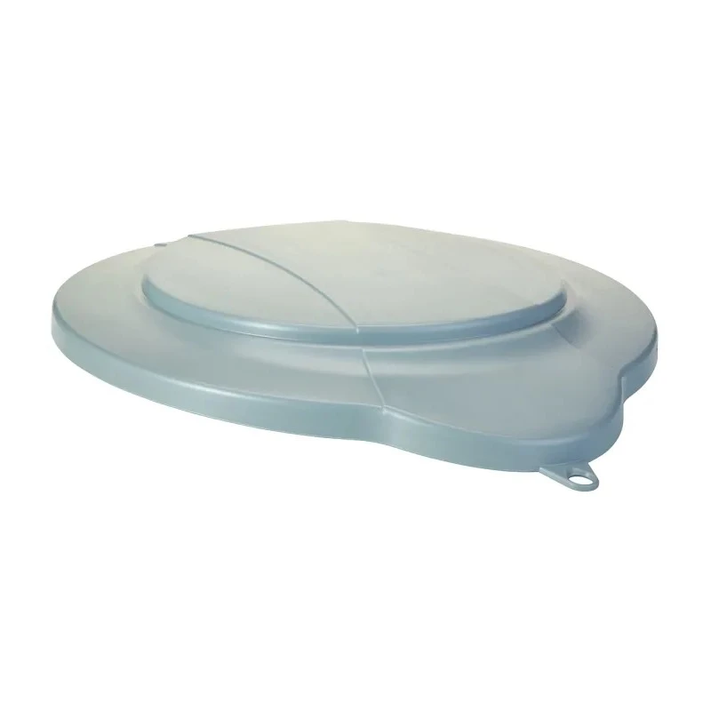Vikan 12L Plastic Grey Bucket Lid 568788, Clip-secured Hygiene Bucket Cover, REACH & FDA Compliant