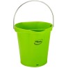 Vikan 6L Plastic Lime Round Bucket with Handle 260mm Length 270mm Width 568877