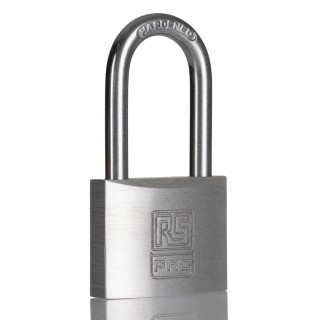 RS PRO Aluminium Anti-pick Padlock Stainless Steel 6mm Shackle, 40mm Body 195-8258