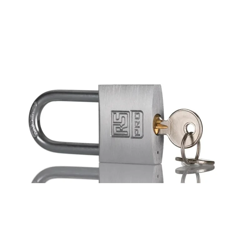 RS PRO Aluminium Anti-pick Padlock Stainless Steel 6mm Shackle, 40mm Body 195-8258