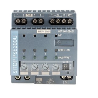 Siemens Selectivity Module for use with SITOP PSE200U Series with 4 Outputs and 10A Current Output 6EP1961-2BA21
