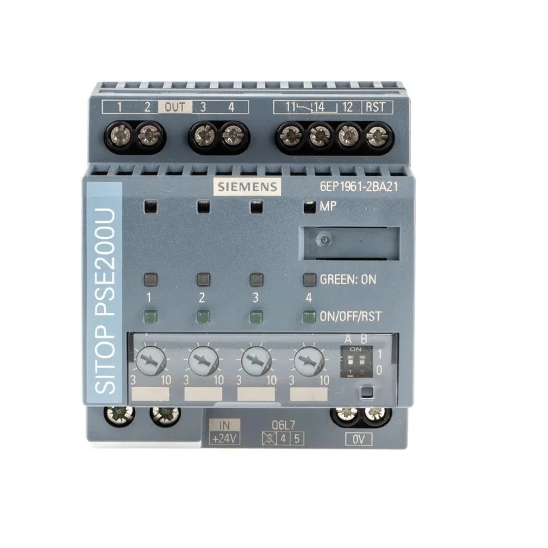 Siemens Selectivity Module for use with SITOP PSE200U Series with 4 Outputs and 10A Current Output 6EP1961-2BA21