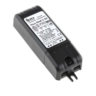 RS PRO 60 W Light Transformer 220 to 240 V ac Input, 11.5 to 12 V Output, Electronic Trailing Edge Dimming 714-1388