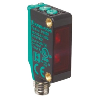 Pepperl + Fuchs Retroreflective Photoelectric Sensor Block Style 5 m Detection Range NPN Output IP67 ML100-55/95/102