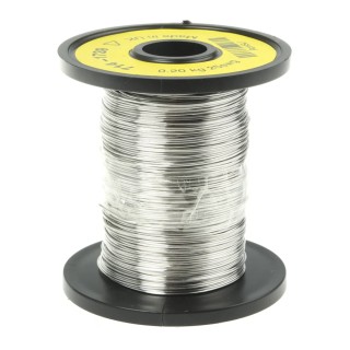 RS PRO Silver mm Hook Up Wire, 118 m, Nickel Chrome Conductor, Maximum Operating Temperature 1150°C 714-1739