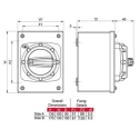 Craig & Derricott 3-Pole Base Isolator Switch, IP65, 40A, 15 kW 