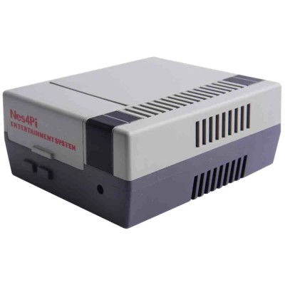 52Pi ABS Raspberry Pi Case for Raspberry Pi 4B, Grey, Retro Style with 3510 Fan, Model ZP-0086