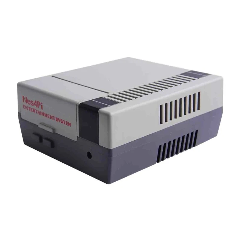 52Pi ABS Raspberry Pi Case for Raspberry Pi 4B, Grey, Retro Style with 3510 Fan, Model ZP-0086