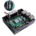 52Pi ABS Raspberry Pi Case for Raspberry Pi 4B, Grey, Retro Style with 3510 Fan, Model ZP-0086
