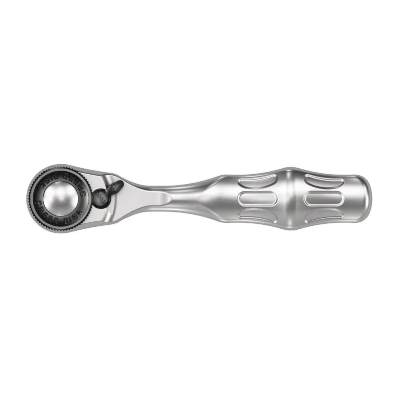 Wera 1/4 in Ratchet with Ergonomic Handle, Steel, 87mm Overall Length, Model 05003793001