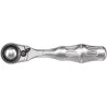 Wera 1/4 in Ratchet with Ergonomic Handle, Steel, 87mm Overall Length, Model 05003793001