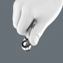 Wera 1/4 in Ratchet with Ergonomic Handle, Steel, 87mm Overall Length, Model 05003793001