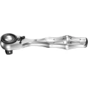 Wera 1/4 in Ratchet with Ergonomic Handle, Steel, 87mm Overall Length, Model 05003793001