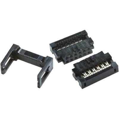 Amphenol ICC 12-Way 2-Row IDC Connector Female Cable Right Angle 650V 1A 89361-712SLF