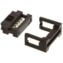 Amphenol Communications Solutions 10-Way IDC Connector Female, 2 Row, 2mm Pitch, 1A, 650V AC, Shrouded, Right 89361-710SLF