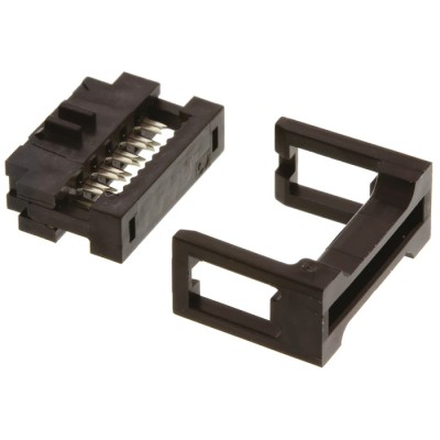 Amphenol Communications Solutions 10-Way IDC Connector Female, 2 Row, 2mm Pitch, 1A, 650V AC, Shrouded, Right 89361-710SLF