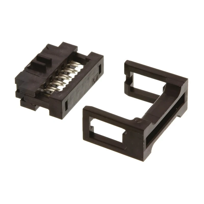 Amphenol Communications Solutions 10-Way IDC Connector Female, 2 Row, 2mm Pitch, 1A, 650V AC, Shrouded, Right 89361-710SLF