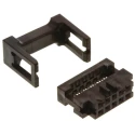 Amphenol Communications Solutions 10-Way IDC Connector Female, 2 Row, 2mm Pitch, 1A, 650V AC, Shrouded, Right 89361-710SLF