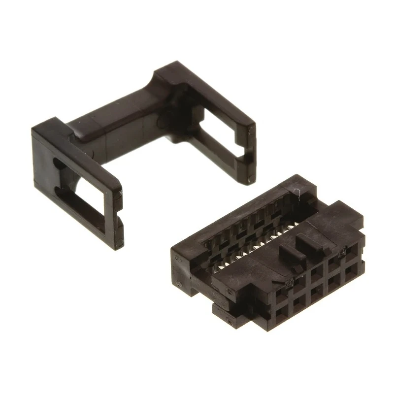 Amphenol Communications Solutions 10-Way IDC Connector Female, 2 Row, 2mm Pitch, 1A, 650V AC, Shrouded, Right 89361-710SLF
