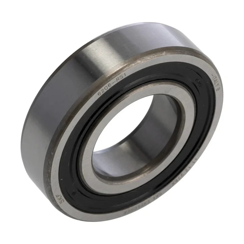 SKF Single Row Deep Groove Ball Bearing, 30 mm Inside Diameter, 62 mm Outside Diameter, 16 mm Race Width, Sheet 6206-RS1