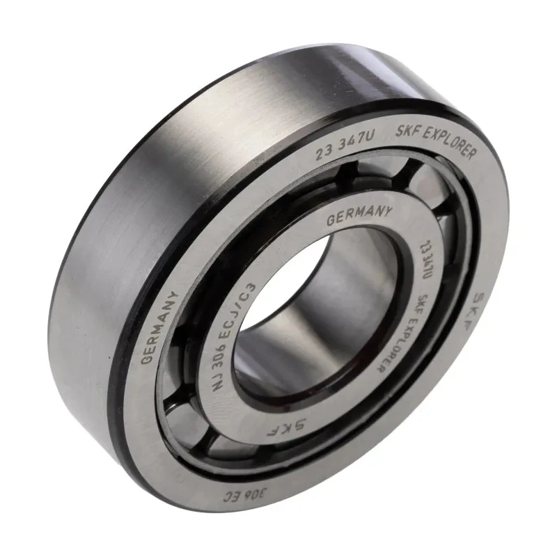 SKF Single Row Cylindrical Roller Bearing 30 mm ID, 72 mm OD, 19 mm Width, C3 Clearance, Steel Rollers and NJ 306 ECJ/C3