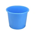Deflecto Plastic Waste Bin 14L Capacity Blue Polypropylene Round Shape CP025YTBLU