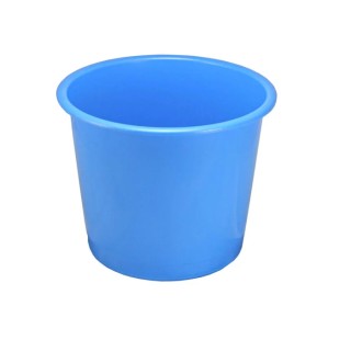 Deflecto Plastic Waste Bin 14L Capacity Blue Polypropylene Round Shape CP025YTBLU