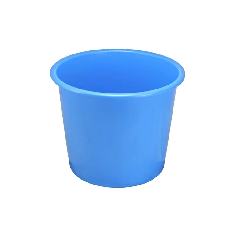 Deflecto Plastic Waste Bin 14L Capacity Blue Polypropylene Round Shape CP025YTBLU