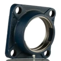 SKF 4 Hole Round Flanged Bearing Unit Cast Iron Housing 90 mm ID FY 510 M
