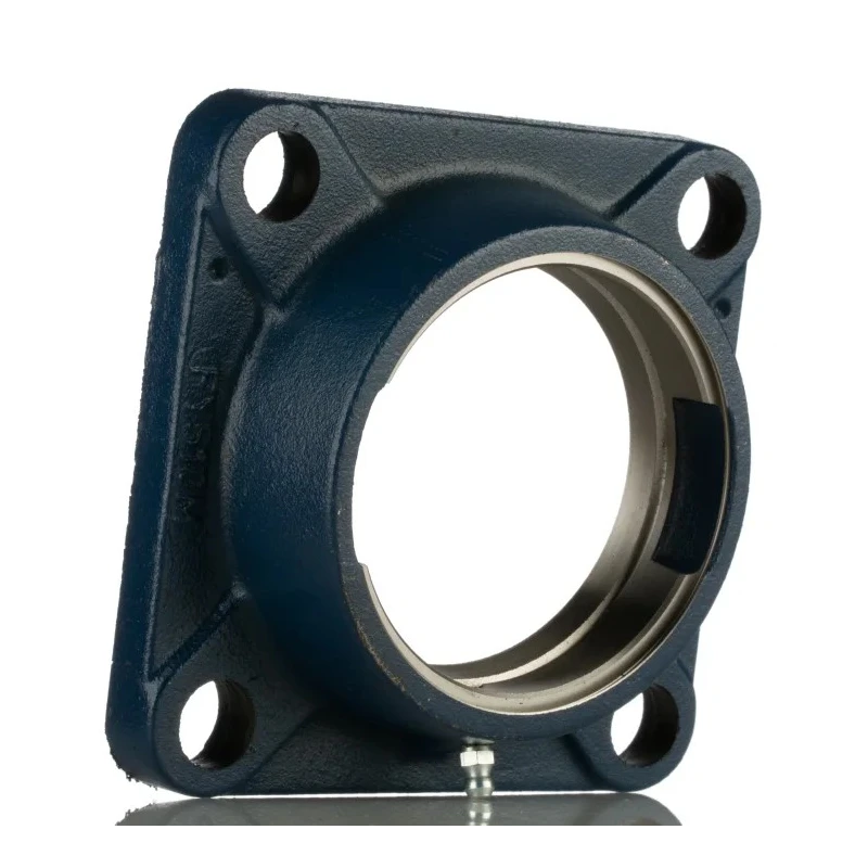 SKF 4 Hole Round Flanged Bearing Unit Cast Iron Housing 90 mm ID FY 510 M