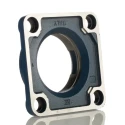 SKF 4 Hole Round Flanged Bearing Unit Cast Iron Housing 90 mm ID FY 510 M