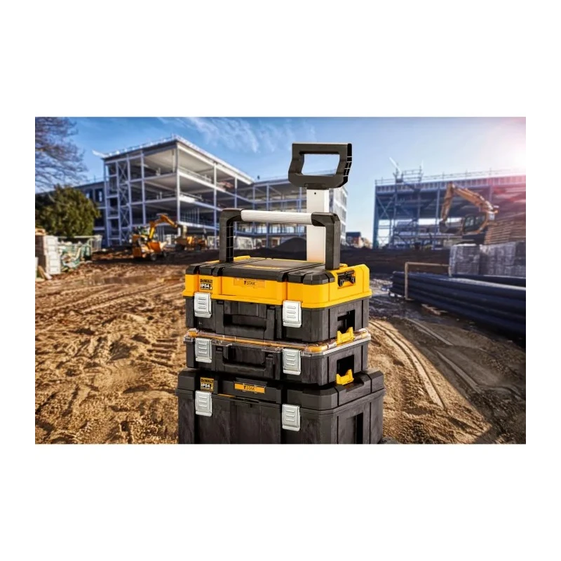DeWALT Plastic Tool Box Black Yellow 183 mm Height 440 mm Width 440 mm Length DWST83344-1